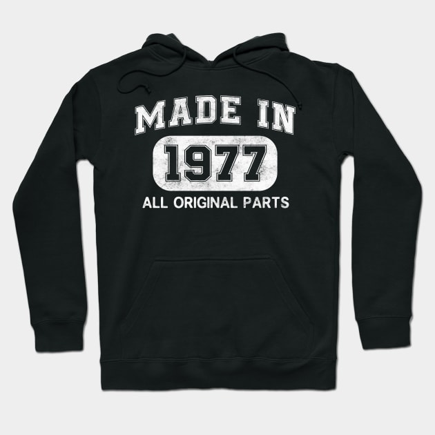 Made in 1977 Birthday gifts 45 Years old 45th Bday Present Hoodie by flandyglot